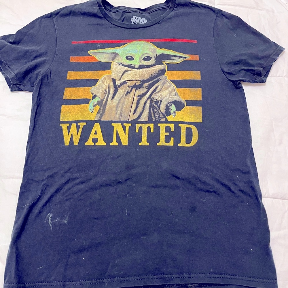 Star Wars The Mandalorian Baby Yoda The Child Wanted T-shirt Mad Engine Size M